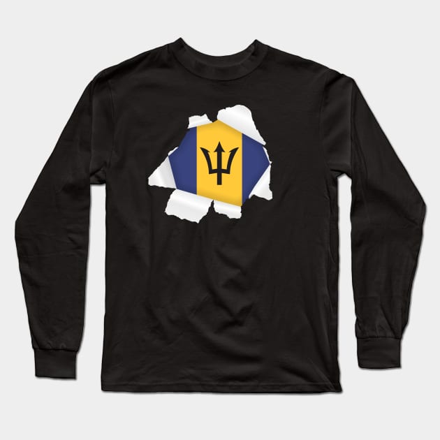 Bajan Invasion Long Sleeve T-Shirt by DistinctApparel